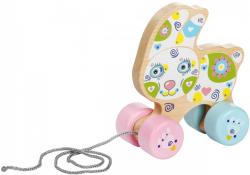 Cubika DŘEVO Baby Králík tahací na kolečkách (dřevěná hračka)