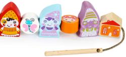 Cubika DŘEVO Baby Trpaslíci navlékací set 12 dílků provlékačka pro miminko