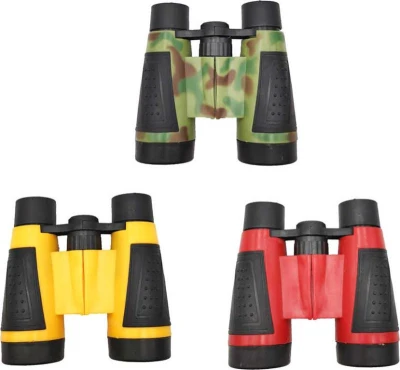 Dalekohled dětský barevný 9cm různé barvy plastový triedr v krabičce