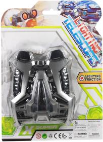 Dalekohled dětský plastový triedr černý na baterie Světlo