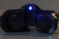 Dalekohled dětský plastový triedr černý na baterie Světlo