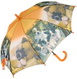 Deštník dětský automatický 69x100cm foto potisk domácí mazlíčci 5 druhů