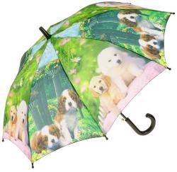 Deštník dětský automatický 69x100cm foto potisk domácí mazlíčci 5 druhů
