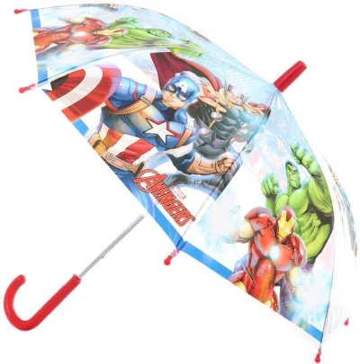 Deštník dětský Avengers manuální 60x65cm transparentní Deštník dětský Avengers manuální 60x65cm transparentní