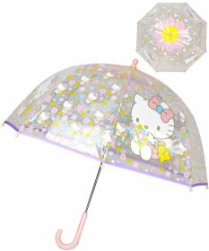 Deštník dětský Hello Kitty průhledný 67x71cm manuální otevírání Deštník dětský Hello Kitty průhledný 67x71cm manuální otevírání