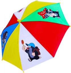 Deštník dětský Krtek (Krteček) 70cm automatický se 4 obrázky barevný