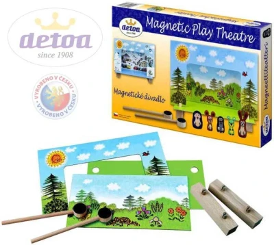 Detoa Divadlo Krtek (krteček) magnetické (dřevěná hračka)