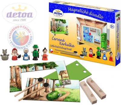 Detoa Divadlo magnetické Červená Karkulka (drevená hračka) Detoa Divadlo magnetické Červená Karkulka (drevená hračka)
