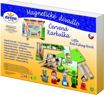 Detoa Divadlo magnetické Červená Karkulka (dřevěná hračka)