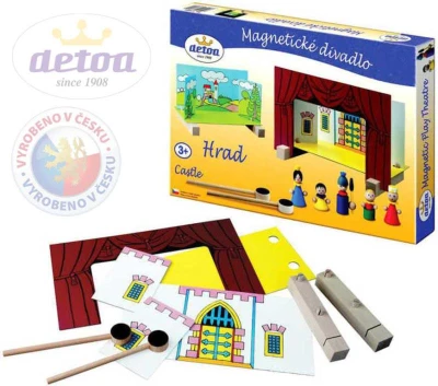 Detoa Divadlo magnetické Hrad (dřevěná hračka) Detoa Divadlo magnetické Hrad (dřevěná hračka)