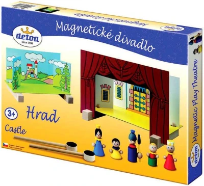 Detoa Divadlo magnetické Hrad (dřevěná hračka)