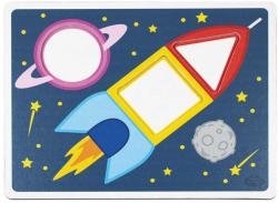 Detoa DŘEVO Baby vkládačka 6 předloh 15 dílků (dřevěná hračka)