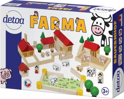 Detoa DŘEVO Farma stavebnice 100 dílků (dřevěná hračka) Detoa DŘEVO Farma stavebnice 100 dílků (dřevěná hračka)
