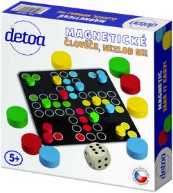 Detoa DŘEVO Hra Člověče, nezlob se! magnetické (společenská hra)