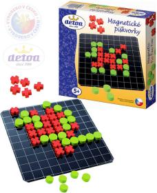 Detoa DŘEVO Hra Piškvorky magnetické (společenská hra)