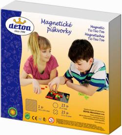 Detoa DŘEVO Hra Piškvorky magnetické (společenská hra)