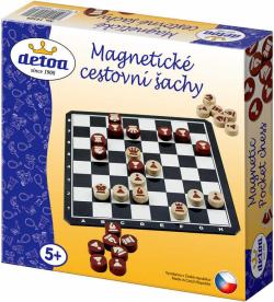 Detoa DŘEVO Hra Šachy cestovní magnetické (společenská hra)