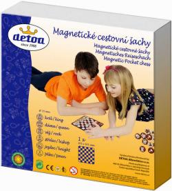 Detoa DŘEVO Hra Šachy cestovní magnetické (společenská hra)