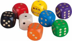 Detoa DŘEVO Kostky barevné hrací set 150ks v dóze (dřevěná hračka)