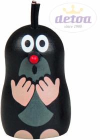 Detoa DŘEVO Krtek magnet udivený Krteček 5cm figurka (dřevěná hračka)