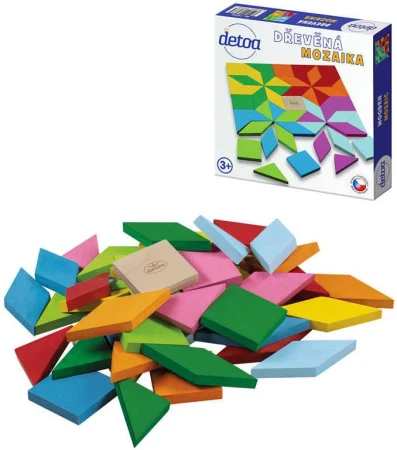 Detoa DŘEVO Mozaika barevná puzzle skládačka (dřevěná hračka) Detoa DŘEVO Mozaika barevná puzzle skládačka (dřevěná hračka)