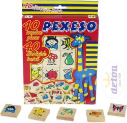 Detoa DŘEVO Pexeso set 40 dílků 4x4cm v krabičce s obrázky Detoa DŘEVO Pexeso set 40 dílků 4x4cm v krabičce s obrázky