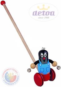 Detoa Krteček strkadlo (dřevěná hračka)