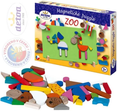 Detoa Puzzle magnetické ZOO v krabici (dřevěná hračka) Detoa Puzzle magnetické ZOO v krabici (dřevěná hračka)