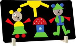 Detoa Puzzle medvědi magnetické (dřevěná hračka)