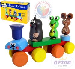 Detoa Vláček Krteček (dřevěná hračka) Detoa Vláček Krteček (dřevěná hračka)
