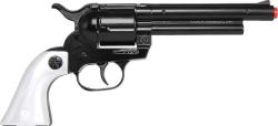 Dětská kapslovka kovbojský revolver kovový černý 12 ran na kapsle