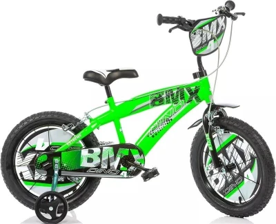 Dino 165XC černo-zelené 16 dětské kolo Dino 165XC černo-zelené 16 dětské kolo