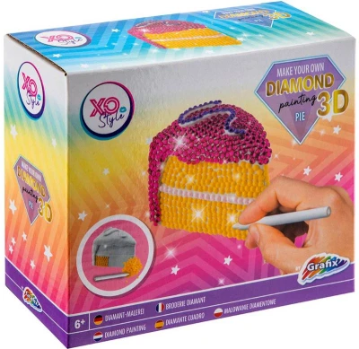 Diamantové malování lepení 3D model sladkosti kreativní set v krabici 2 druhy