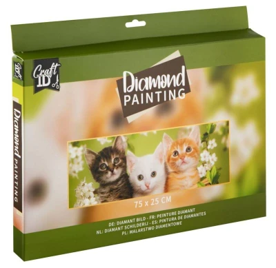 Diamantové malování kamínky mix 4druhy, velké 75x25cm