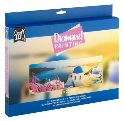 Diamantové malování kamínky mix 4druhy, velké 75x25cm