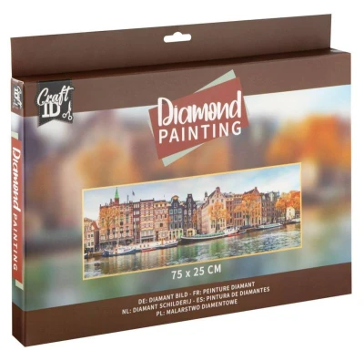 Diamantové malování kamínky mix 4druhy, velké 75x25cm