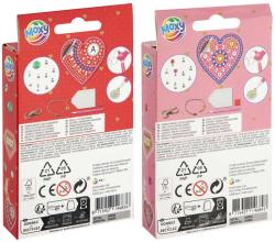 Diamantové malování výroba klíčenky srdce diamond painting 2 druhy