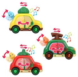Dickie ABC Baby autíčko Fruit Friends s hracím strojkem ovoce 3 druhy