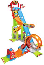 Dickie ABC Mega Jump herní set baby akční dráha se 2 autíčky