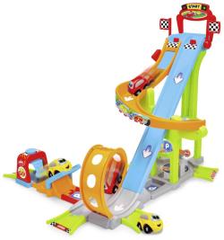 Dickie ABC Mega Jump herní set baby akční dráha se 2 autíčky