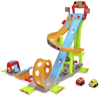 Dickie ABC Mega Jump herní set baby akční dráha se 2 autíčky