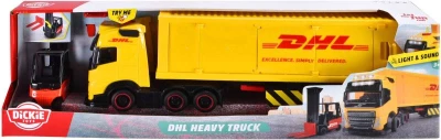 Dickie Auto DHL Volvo FH16 s vysokozdvižným vozíkem na baterie Světlo Zvuk