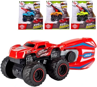 Dickie Auto off-road Key Racer velká kola set s vystřelovačem 4 druhy kov Dickie Auto off-road Key Racer velká kola set s vystřelovačem 4 druhy kov