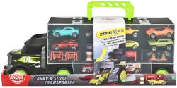 Dickie Auto transportér 43cm kufr 2v1 set se 4 autíčky a doplňky kov