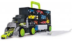 Dickie Auto transportér 43cm kufr 2v1 set se 4 autíčky a doplňky kov