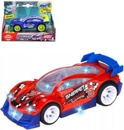 Dickie Auto závodní Midnight Racer zpětný chod na baterie Světlo Zvuk 2 druhy