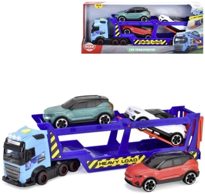 Dickie Autotransportér Volvo FH16 + 3 auta na baterie Světlo Zvuk Dickie Autotransportér Volvo FH16 + 3 auta na baterie Světlo Zvuk