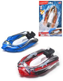 Dickie Člun Speed Boat 15cm navíjecí motor nafukovací do vody 2 barvy