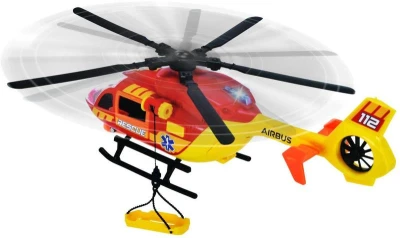 Dickie Helikoptéra záchranářská s nosítky 112 airbus na baterie Světlo Zvuk