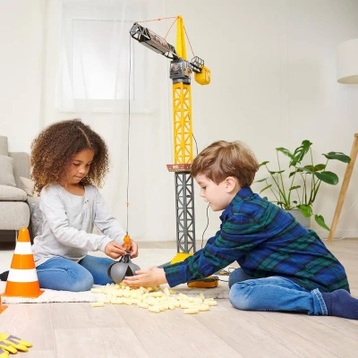 Dickie Jeřáb Mighty Crane věžový stavební 110cm ovládání na kabel na baterie
